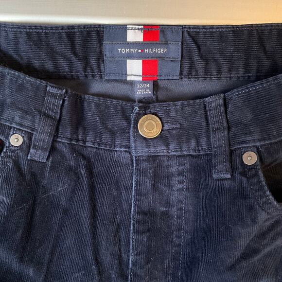 Tommy Hilfiger Men Pants Size 32/34 Blue Mid Rise Stretch Slim Straight Modern - Picture 8 of 11
